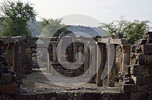 Ancient synagogue Umm el Kanatir, Israel