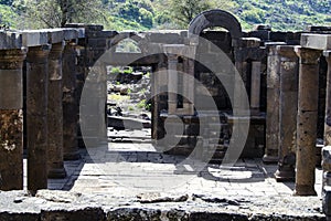 Ancient synagogue Umm el Kanatir, Israel