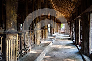 Ancient teak monastery of Shwenandaw Kyaung in Mandalay, Myanmar