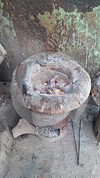Ancient technique of cooking in a pot