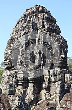 Ancient Temple Angkor Tom. Bayon, Cambodia