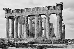 Ancient Temple of Aphaea in Aegina
