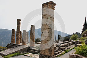 Ancient temple of Apollo at Delphi