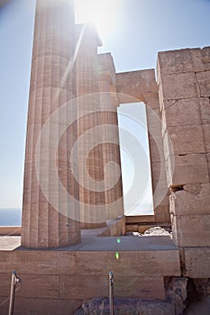 Ancient temple of Apollo at Lindos