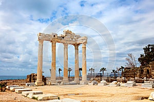 Ancient Temple of Apollo on the Mediterranien Sea