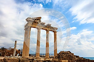 Ancient Temple of Apollo on the Mediterranien Sea