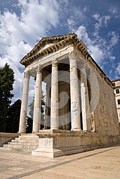 The ancient temple of Augustus