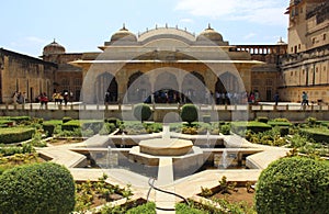 Ancient temple in Bikaner,India at summertime