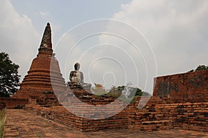 Ancient Temple With Buddha Statue