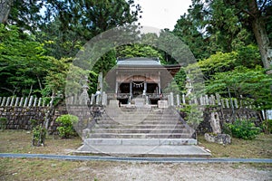 Ancient temple buildings in the Inari Shrine in Arima Onsen, Kobe, Japan photo