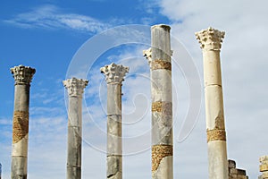 Ancient temple columns