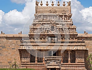 Ancient temple gateway in Tamil Nadu