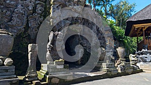 Ancient temple Goa Gajah in Bali photo