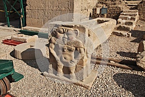 Ancient temple Hathor in Dendera, Egypt, Africa