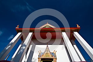 The ancient temple in koh kret, Nonthaburi