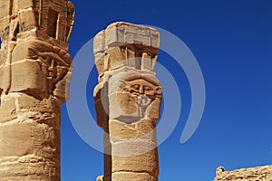 Ancient temple of Pharaoh in Jebel Barkal, Sudan, Nubia