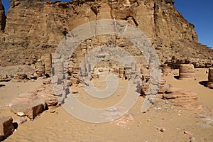 Ancient temple of Pharaoh in Jebel Barkal, Sudan, Nubia