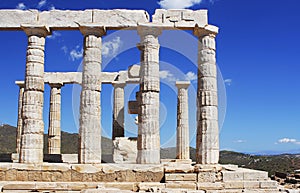 Ancient temple ruin in Greece