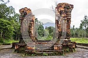 Ancient Temple Ruins In My Son Sanctuary, Vietnam.