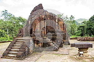 Ancient Temple Ruins In My Son Sanctuary, Vietnam.