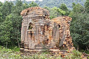 Ancient Temple Ruins In My Son Sanctuary, Vietnam.