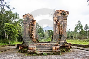 Ancient Temple Ruins In My Son Sanctuary, Vietnam.