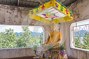 Ancient temple ruins in Sangklaburi, Thailand