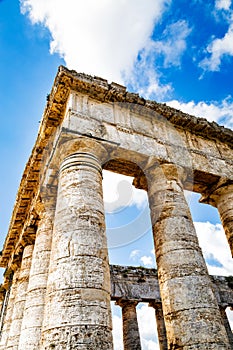 Ancient Temple Ruins in Segesta Sicily