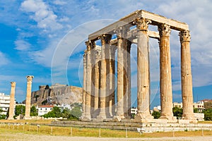 Ancient Temple of Zeus, Olympeion, Athens, Greece