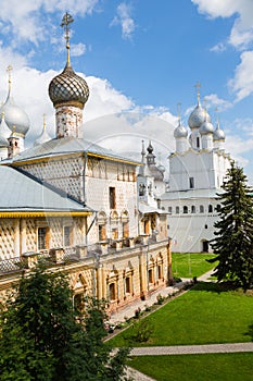 Ancient temples of Rostov Kremlin of Rostov Great