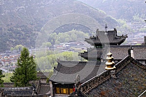 Ancient temples and small town