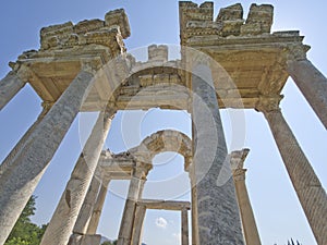 Ancient tetrapylon Gate in Aphrodisias