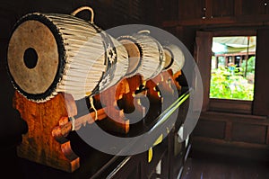 Ancient Thai drums