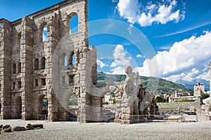 Ancient Theater in Aosta - Italy