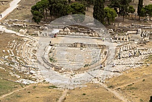 Ancient theater, Athens, Greece photo