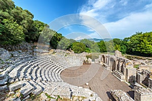 Ancient Theater in Butrint, Albania photo