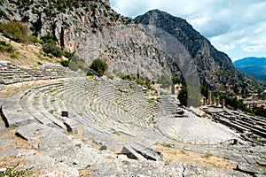 Ancient theater, Delphi, Greece