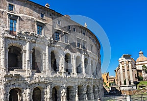 Ancient Theater of Marcellus Roman Forum Rome Italy