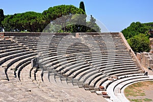 Ancient theater in Ostia Antica photo