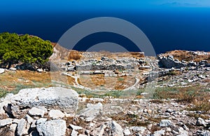 Ancient theater in Thira, Santorini