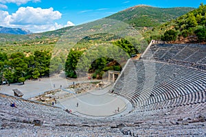 Ancient Theatre at the Asclepieion of Epidaurus in Greece