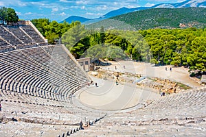 Ancient Theatre at the Asclepieion of Epidaurus in Greece