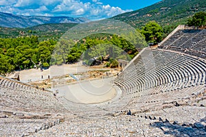 Ancient Theatre at the Asclepieion of Epidaurus in Greece