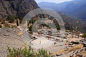 Ancient theatre in Delphi, Greece
