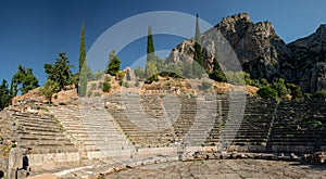 Impressions of the famous ancient site of Delphi in Northern Greece