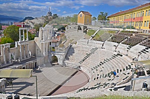 The ancient theatre of Philippopolis is a historical building