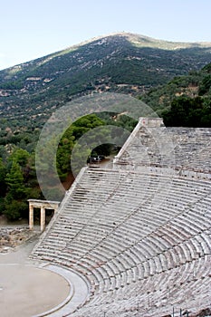 Ancient theatre Sanctuary of Asklepios Epidaurus greece antique photo