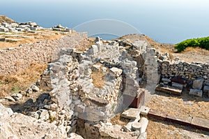 Ancient Thera on Santorini.