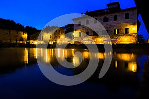 Ancient thermal bath in Bagno Vignoni, Italy