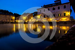 Ancient thermal bath in Bagno Vignoni, Italy